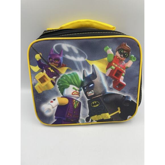 Lego The Batman Movie Lunch Bag With Detachable Cape Joker Robin Bat Girl - Picture 1 of 11